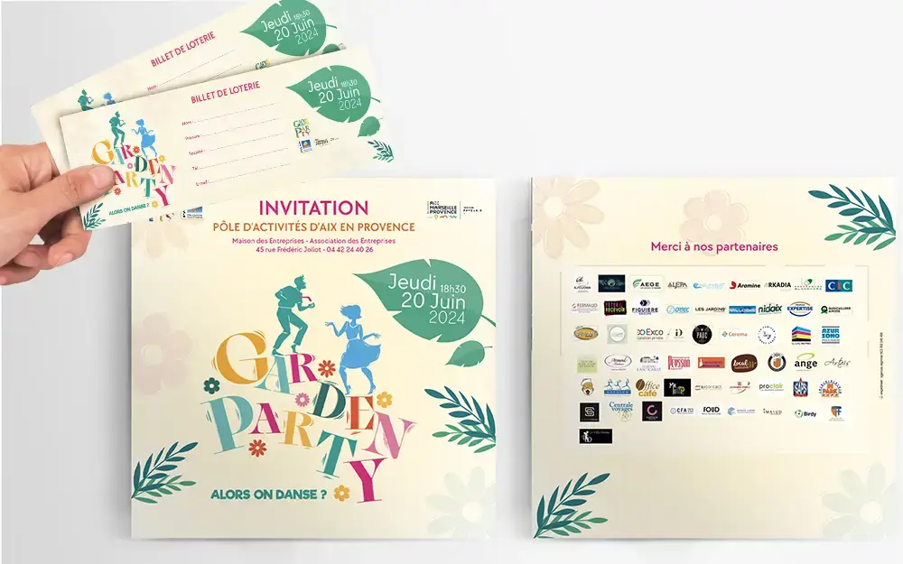 Pole Actu Garden PARTY INVITATION